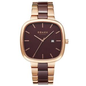 Obaku Men's Timian Brown Dial Watch - V282GDVNCN